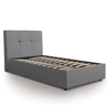 Front Drawer Bed Single Dark Grey Modern Style