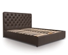 Front Drawer Bed Small Double Brown Modern Style
