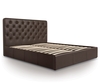 Ottoman Bed Small Double Brown Modern Style