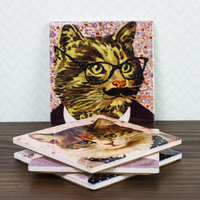 Cat Dress Up Coasters - Set Of 4