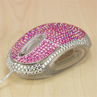 Computer Mouse - Diamante Pink
