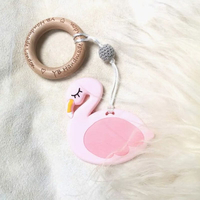 Flamingo Teething Bracelet - Pink
