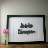 Personalised 3D Couples Frame