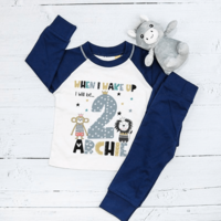 Personalised Animal Birthday Eve Pyjamas
