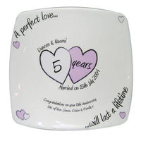 Personalised Anniversary Plate