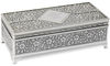 Personalised Antique Silver Plated Jewellery Box