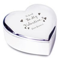 Personalised Be My Valentine Heart Trinket Box