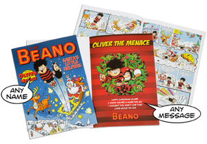 Personalised Beano Christmas Comic Book - Hardback
