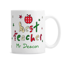 Personalised Best Teacher Mug