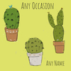 Personalised Cactus Any Occasion Gift Wrap