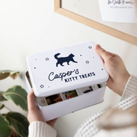 Personalised Cat Treats Tin
