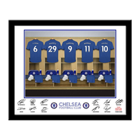 Personalised Chelsea FC Dressing Room Framed Print