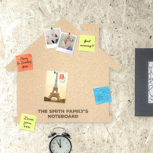 Personalised Cork House Pin Board