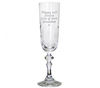 Personalised Crystal Champagne Flute