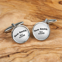 Personalised Cufflinks - Golf Balls