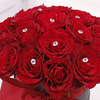 Personalised Diamante Roses Hat Box