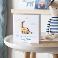 Personalised Dinosaur Birthday Card