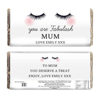 Personalised Fabulous Lashes Chocolate Bar
