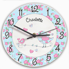 Personalised Floral Birds Clock