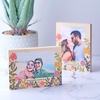 Personalised Floral Photo Block