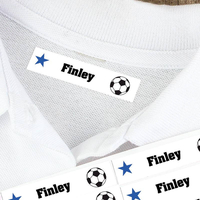 Personalised Football Iron-on Labels