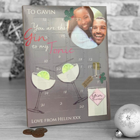 Personalised Gin To My Tonic Photo Upload Advent Calendar
