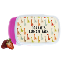 Personalised Giraffe Lunch Box