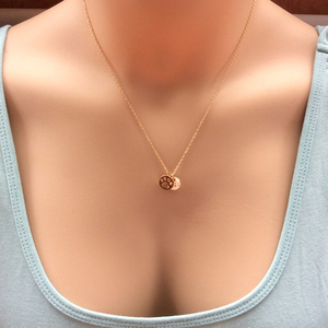 Personalised Gold Pawprint Necklace