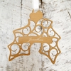 Personalised Hanging Holly Christmas Decoration