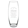 Personalised Heart Glass Flower Vase
