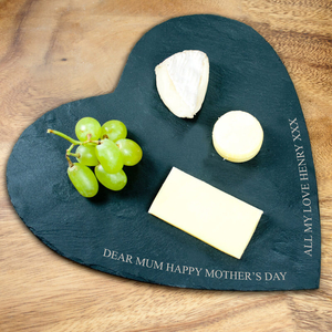 Personalised Heart Shaped Cheese Board