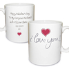 Personalised I Love You Mug