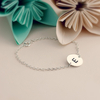 Personalised Initial Disc Bracelet