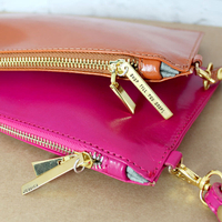 Personalised Leather Clutch Bag