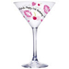 Personalised Lips & Cherry Cocktail Glass