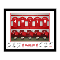 Personalised Liverpool FC Dressing Room Framed Print