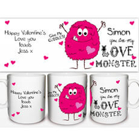 Personalised Love Monster Mug