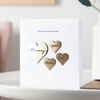 Personalised Metallic Hearts Mother