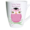 Personalised Miss Owl Teacher Latte Mug