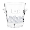 Personalised Monogram Glass Ice Bucket