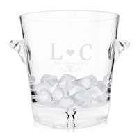 Personalised Monogram Glass Ice Bucket
