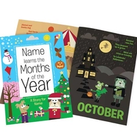 Personalised Months Of The Year Book