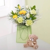 Personalised New Baby Boy Gift Bag & Teddy