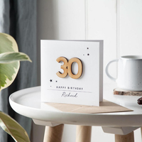 Personalised Numbers Birthday Card