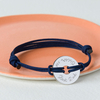 Personalised Open Disc Bracelet