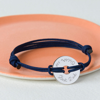 Personalised Open Disc Bracelet