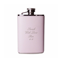 Personalised Pink Hip Flask