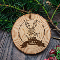 Personalised Rabbit Christmas Tree Decoration