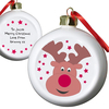 Personalised Reindeer Bauble
