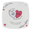 Personalised Ruby Wedding Anniversary Plate